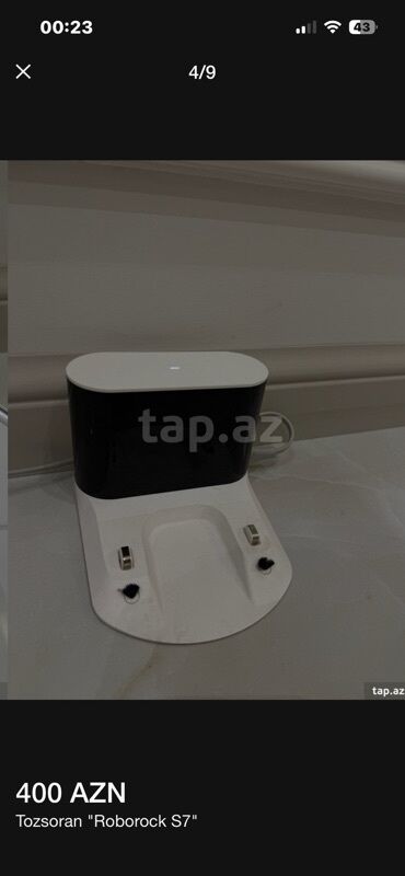 Tozsoranlar: Məhsul: Robot tozsoran Roborock S7 Qiymət: 400 AZN Xüsusiyyətlər: - — 5