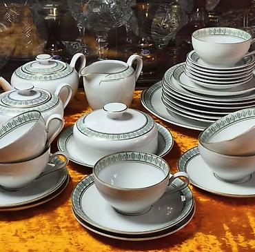 Наборы посуды: Фарфоровый столовый сервиз Цесис (Cesis, Латвия) с фирменным клеймом — 4