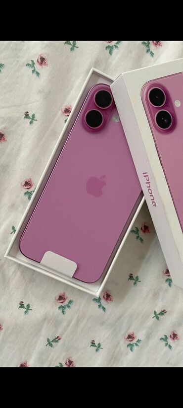 Kompüter, noutbuk və planşetlər: IPhone 16, 128 GB, Çəhrayı