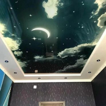 Натяжной потолок: Натяжной потолок Глянцевое, Матовое, 3D потолки Бесплатный замер, Гарантия, Бесплатная консультация — 4