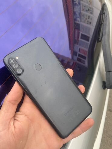 philips kofe aparati qiymeti: Samsung Galaxy A11, 32 GB, rəng - Boz, Zəmanət, Barmaq izi, Face ID