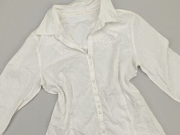 białe bluzki z kwiatem: Shirt, S (EU 36), condition - Good