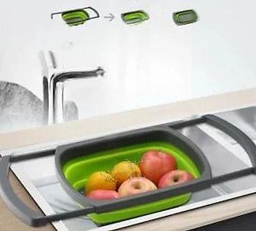 Ostala kuhinjska oprema: Silikonski plastični oceđivač JM-608-1 NOVO. OPIS PROIZVODA: DOBAR — 14