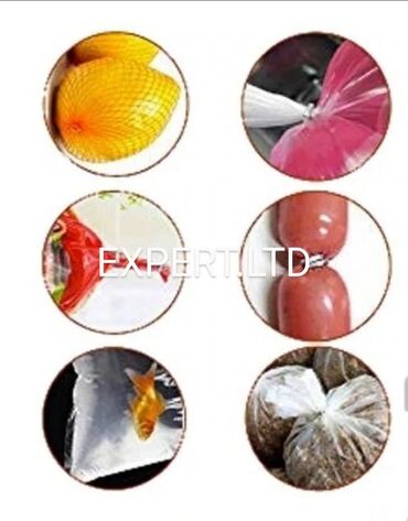 Kolbasa, sosiska aparatları: Kolbasa, toyuq paketləri, meyvə- tərəvəz setkası ağzını bağlamaq üçün — 3