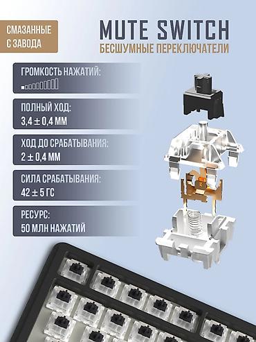 logitech g pro superlight: Клавиатура, Механическая, Bluetooth подключение, Размер: 75% — 2