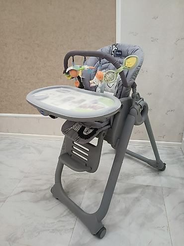 Yemək masaları, oturacaqları: Chicco Polly Yemək Kreslosu - Rəng: boz - Çoxfunksiyalı istifadə — 1