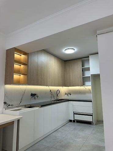 Ремонт под ключ: Кольбаева 45 Б, Аламедин 1. 1 комнатная квартира. 55 кВ м . За кв м — 13