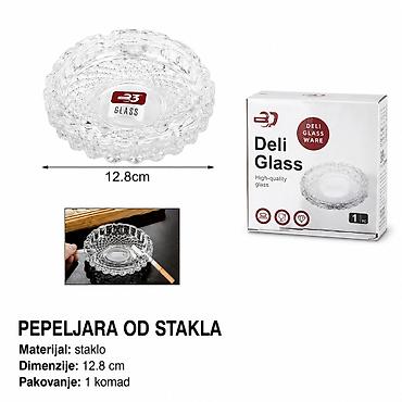 KMT Staklena pepeljara 5404185 Elegantna staklena pepeljara od