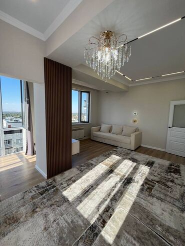 квартира рынок аламедин: 2 комнаты, 63 м², Элитка, 15 этаж, Евроремонт