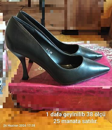 Qadın üçün qara klassik stiletto ayaqqabı - Model: balerina tipli lalafo.az -da Qadın üçün qara klassik stiletto ayaqqabı - Model: balerina tipli