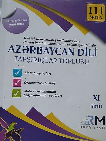 azerbaycan velosiped: Məhsul: “Azərbaycan dili – Tapşırıqlar toplusu” (XI sinif), RM — 1