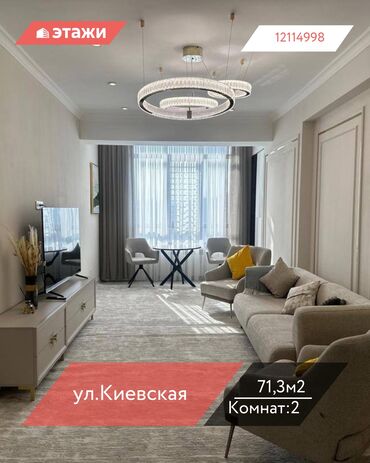 Продажа квартир: 2 комнаты, 71 м², 10 этаж — 1