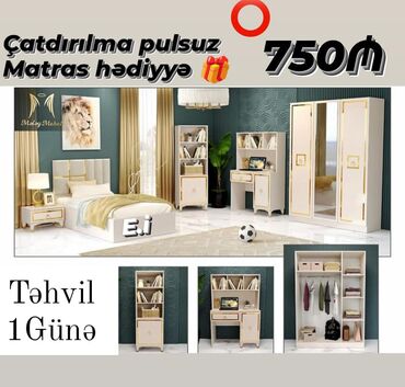 Çarpayılar: Oğlan və qız üçün, Yeni, Təknəfərlik çarpayı, Dolab