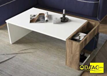 Sifarişlə jurnal masaları: Dördbucaq masa, Açılmayan, Təkərsiz, Şüşə — 25