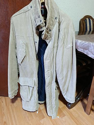 Muška jakna od rebrastog somota (corduroy) u bež boji, sa postavom. - na lalafo.rs Muška jakna od rebrastog somota (corduroy) u bež boji, sa postavom. -