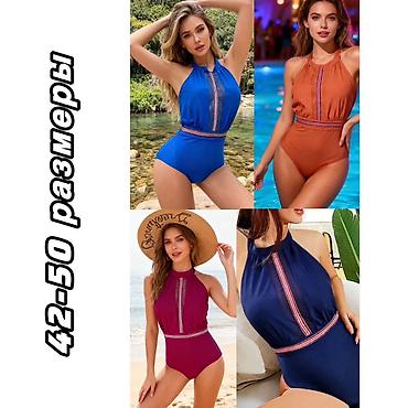 5xl: Слитный купальник, С пуш ап, Утягивающая модель, С косточками, XS, S, M — 10