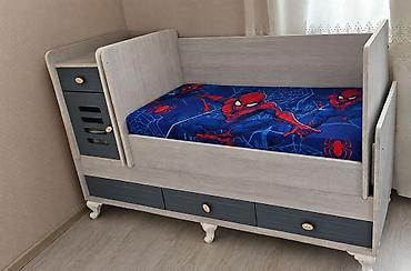Uşaq çarpayısı – saxlama bölmələri ilə - Material: ağac/laminat lalafo.az -da Uşaq çarpayısı – saxlama bölmələri ilə - Material: ağac/laminat