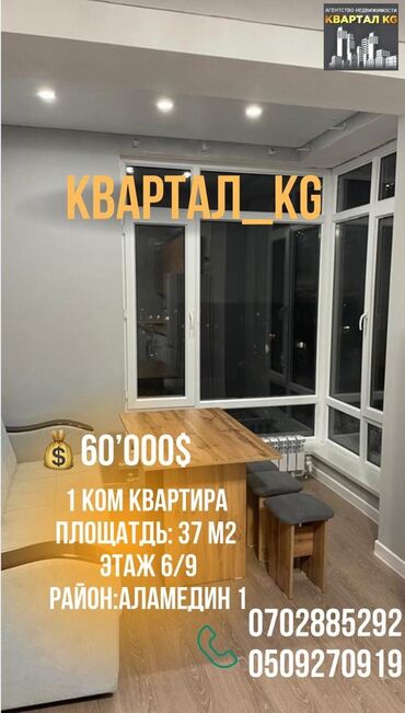 Продажа домов: 1 комната, 39 м², Элитка, 6 этаж, Евроремонт