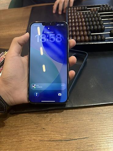 iphone xs max μεταχειρισμενο: IPhone 13 Pro Max, 128 GB, Blue Titanium, Barmaq izi, Face ID — 1