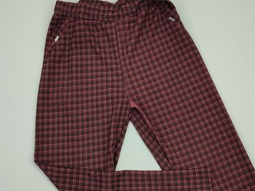 różowa spódnice w kratę: Material trousers, 8XL (EU 56), condition - Good