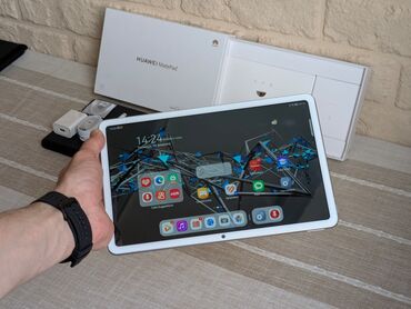 самсунг галакси а 51: Планшет, Huawei, эс тутум 64 ГБ, 10" - 11", Колдонулган, Классикалык түсү - Ак