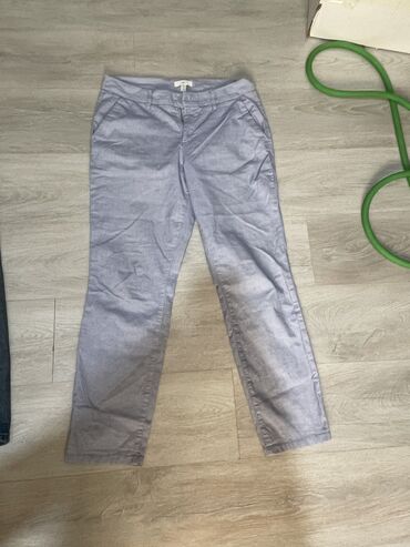 брендовые вещи оригинал: Мужские брюки, XL (EU 42), H&M, Б/у, цвет - Голубой, Платная доставка, Самовывоз