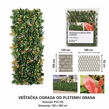 KMT PVC veštačka ograda sa lišćem mešane boje 501230 - Namena