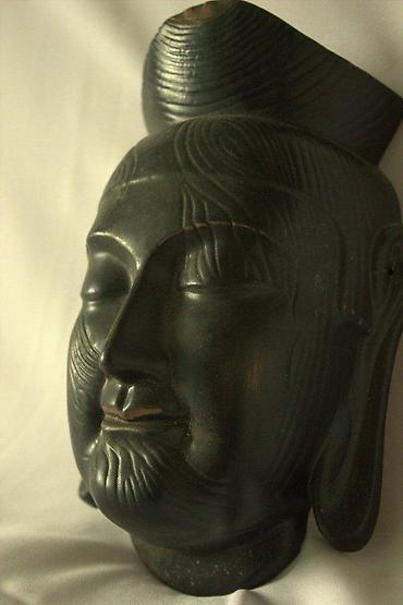 Figure: STARA KERAMIČKA MASKA BUDE | Stara keramička maska bude, oko 60 — 1