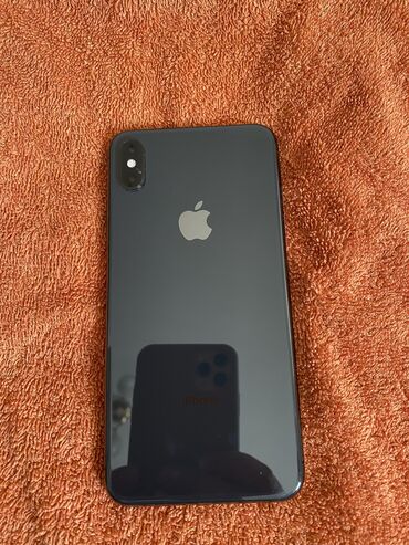 сколько стоит бэушный iphone 10: IPhone Xs Max, Колдонулган, 256 ГБ, Black Titanium, Коргоочу айнек, Каптама, 74 %