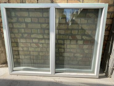 айнек терезе бу: Двухстворчатое окно из ПВХ с двойным остеклением (стеклопакет)