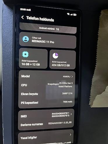 REDMAGIC 11 Pro + oyun və yüksək performans üçün güclü smartfon -