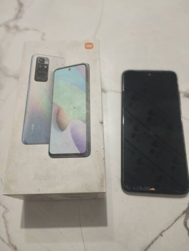 где можно продать бу телефон: Redmi, Redmi 10, Колдонулган, 128 ГБ, түсү - Боз, Бөлүп төлөө менен, 2 SIM