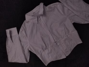 Košulje, bluze i tunike: S (EU 36), Jednobojni, bоја - Bela