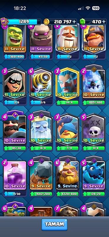 mini araba: Clash Royale hesabı – geniş emote və güclü kart kolleksiyası - Kral — 7