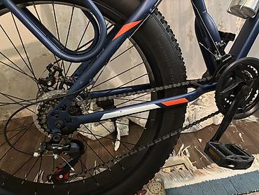 Велосипеды: LANQ Vulkaron fat-bike velosiped - Çərçivə: alüminium alaşımlı, mavi — 4