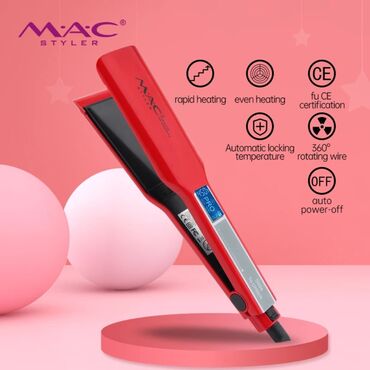qarin eritme aparati: 2-si 1-də Professional LED Saç Düzləşdiricisi MAC Titan Üzlüklü Saç