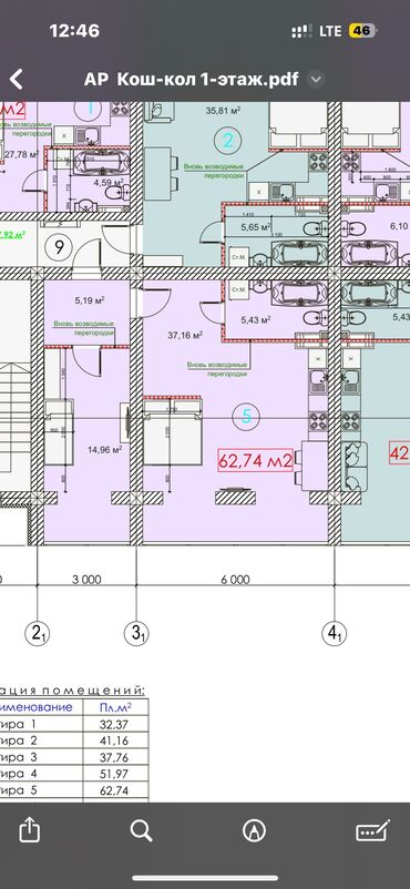 продажа квартир в радуге: 2 комнаты, 62 м², Элитка, 2 этаж, ПСО (под самоотделку)