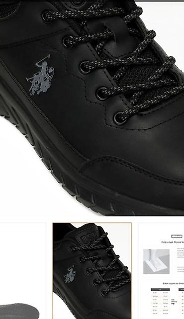 nike air force 1: US Polo Assn. kişi idman ayaqqabısı – tam qara - Model: aşağı boğaz — 5