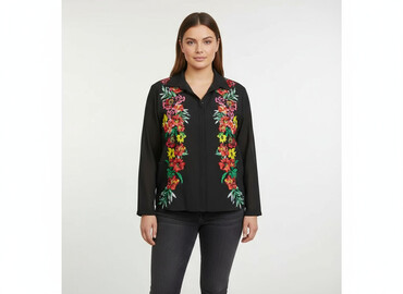 eleganckie bluzki plus size: Flame, Жіноча блуза, розмір 2XL