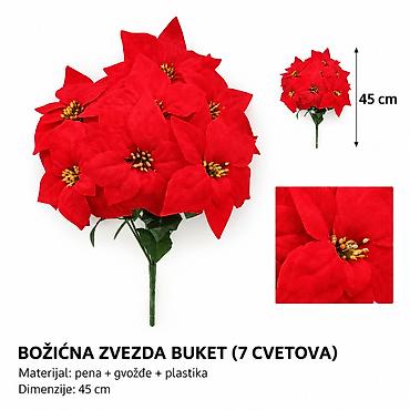 KMT Božićna cvetna dekorativna grančica sa 7 cvetova 7990815 - Tip na lalafo.rs KMT Božićna cvetna dekorativna grančica sa 7 cvetova 7990815 - Tip