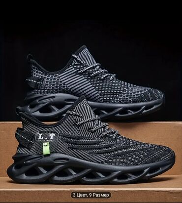 беговые красовки: Мужские кроссовки, 42, AURA SHOES, Новый, цвет - Черный, Самовывоз