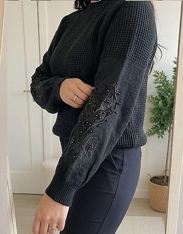 Кофты, свитеры: 🖤 Qadın Qara Trikotaj Sviter – Çox Yaxşı Vəziyyətdə ✨ Klassik qara — 2