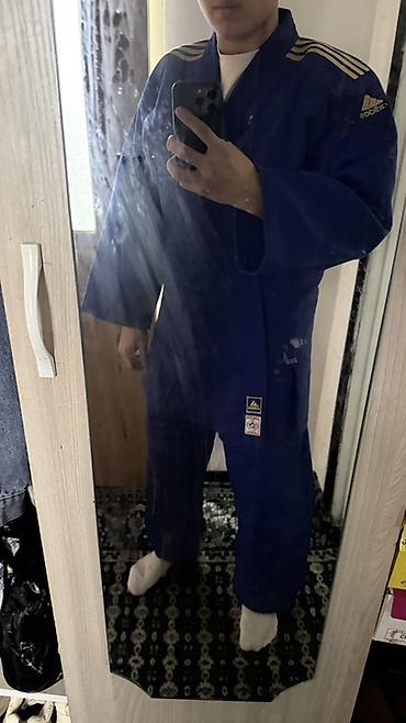 одежда для гимнастики: Кимоно для дзюдо Adidas (синий) - Официальная модель Adidas с — 2