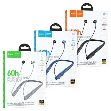 блутуз наушники: Каптагычтар, Hoco, Жаңы, Электр зымсыз (Bluetooth), Спорт менен машыгуу үчүн