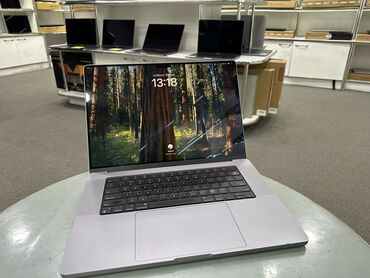 макбук аир м1: Ноутбук, Apple, 16 ГБ ОЭТ, Apple M1 Pro, 16 ", Колдонулган, Татаал эмес тапшырмалар үчүн, эс тутум SSD