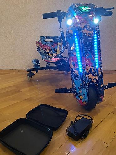 drift car elektrikli scooter: Elektrikli uşaq drift skuter-kart - Rəngli “splash” dizaynlı gövdə — 2