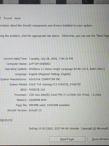qrafik planşet irşad: ASUS TUF Gaming F15 oyun noutbuku Texniki xüsusiyyətlər və imkanlar — 5