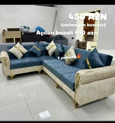 Divanlar: Künc divan, Yeni, Açılan, Bazasız, Parça, Şəhərdaxili pulsuz çatdırılma — 5