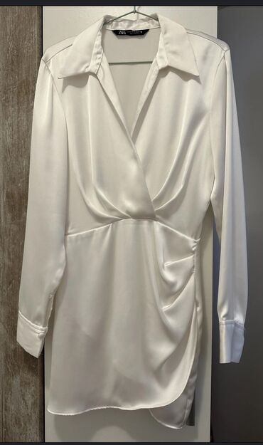 svečane haljine c a: Zara S (EU 36), color - White, Cocktail, Long sleeves