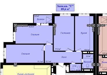 срочно продаётся дом в жил массиве калыс ордо: 3 комнаты, 90 м², Элитка, 8 этаж, ПСО (под самоотделку)